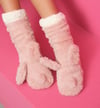 KÖPEKLİ PELUŞ ÇORAP  (36-40 NUMARA) PEMBE