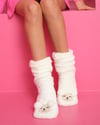 KUZU PELÜŞ ÇORAP(36-40 NUMARA) BEYAZ