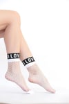 Love File Soket ÇORAP BEYAZ