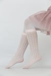 Marina Viskon Çocuk Külotlu Çorap BEYAZ-PEMBE