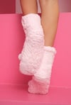 PONPON PELUŞ ÇORAP(36-40 NUMARA) PEMBE