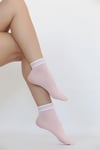 SILVER SOKET ÇORAP PEMBE
