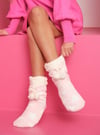 YILDIZ PELUŞ ÇORAP(36-40 NUMARA) PEMBE