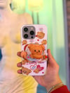 Bear Desenli Magsafe Popsocketli İphone Telefon Kılıfı
