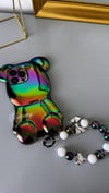 Bear Hologram Telefon Kılıfı Renkli
