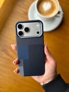 Carbon Magsafe Detaylı İphone Telefon Kılıfı Lacivert