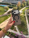 Color Frame MagSafe İphone Telefon Kılıf Siyah