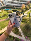 Color Frame MagSafe İphone Telefon Kılıf Lacivert