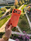 Color Frame MagSafe İphone Telefon Kılıf Turuncu