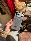Diamond Shine İphone Telefon Kılıfı Gümüş
