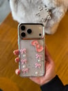 Fiyonklu İphone Telefon Kılıfı Pembe