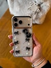 Fiyonklu İphone Telefon Kılıfı Siyah
