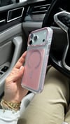 Glitter Magsafe İphone Telefon Kılıfı Pembe