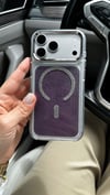 Glitter Magsafe İphone Telefon Kılıfı Mor
