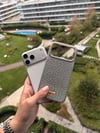 Glow Swarovski İphone Telefon Kılıfı Gümüş