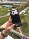 Glow Swarovski İphone Telefon Kılıfı Siyah