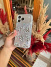Glow Taşlı İphone Telefon Kılıfı Gümüş