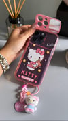 Hello Kitty İphone Telefon Kılıfı Charmlı