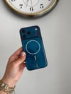 Hologram Magsafe Detaylı İphone Telefon Kılıf Lacivert