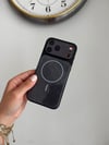 Hologram Magsafe Detaylı İphone Telefon Kılıf Siyah