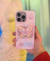 Kelebek Desenli Magsafe Popsocketli İphone Telefon Kılıfı