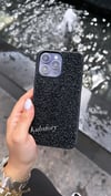 Kristal Taşlı Linea İphone Telefon Kılıfı Siyah