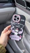 Kuromi Detaylı İphone Telefon Kılıfı Kabartmalı