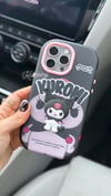 Kuromi Detaylı İphone Telefon Kılıfı Kabartmalı