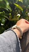 Luna Shine Taşlı Apple Watch Kordon Gold