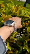 Luna Shine Taşlı Apple Watch Kordon Rose