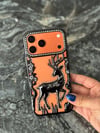 Luxury Deer İphone Telefon Kılıfı Siyah