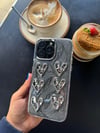 Mermer Görünümlü Kalp İphone Telefon Kılıfı 