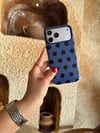Puantiye İphone Telefon Kılıfı Lacivert