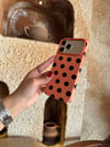 Puantiye İphone Telefon Kılıfı Turuncu