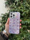 Sim Parçacıklı İphone Telefon Kılıfı Lila