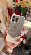 Taşlı Kuğu Model İphone Telefon Kılıfı Beyaz