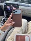 Tech Dokuma İPhone Telefon Kılıfı Kahverengi