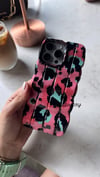 Wildrop Leopar İphone Telefon Kılıfı Koyu Pembe