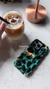 Wildrop Leopar İphone Telefon Kılıfı Yeşil
