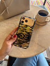 Zebra Hologram İPhone Telefon Kılıfı Siyah