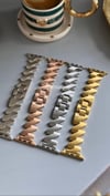 Zigzag Metal Kordon Gümüş