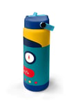 Coral High Kids Lacivert Çivit Robot Desenli Pipetli ve Direkt İçim Çelik Termos 500 ml 31918