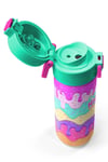 Coral High Kids Pembe Rengarenk Dondurma Desenli Pipetli ve Direkt İçim Çelik Termos 500 ml 31938 
