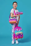 Coral High Kids Pembe Rengarenk Dondurma Desenli 3'lü Okul Çanta Seti SET0123731