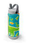 Coral High Yeşil Mavi Dinozor Desenli Katlanır Ağızlıklı Çelik Termos 650 ml 38395