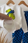 Erkek Çocuk  3 İplik Dino Baskılı Takım