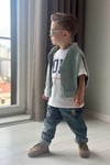 Erkek Çocuk 3 Parça Tshirt Ceket Jean Takım