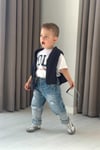 Erkek Çocuk 3 Parça Tshirt Ceket Jean Laci Takım