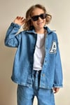 Erkek Çocuk 3 Parça Tshirt Dahil A Baskılı Denim Takım