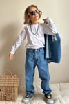 Erkek Çocuk 3 Parça Tshirt Dahil A Baskılı Denim Takım